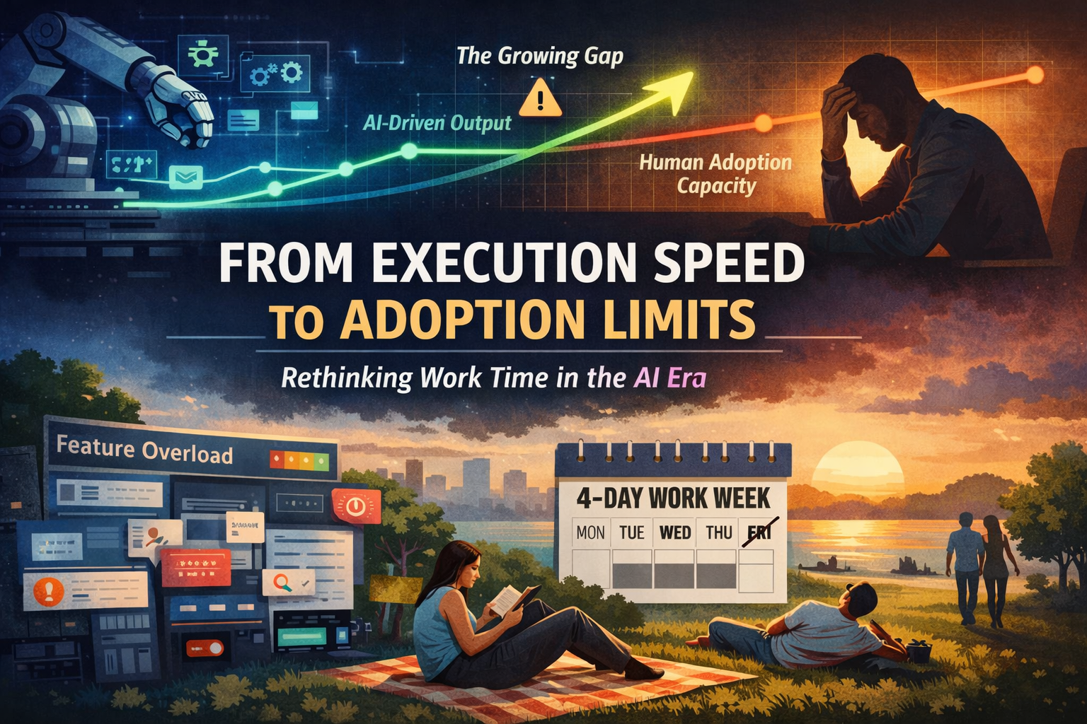 From Execution Speed to Adoption Limits: Rethinking Work Time in the AI Era