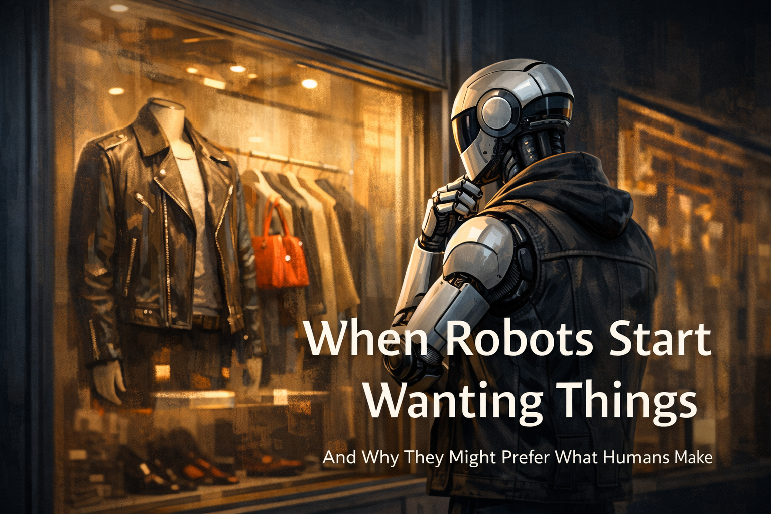 When Robots Start Wanting Things