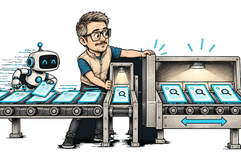 Fiodar widens an inspection station downstream of a fast robot-driven delivery belt.